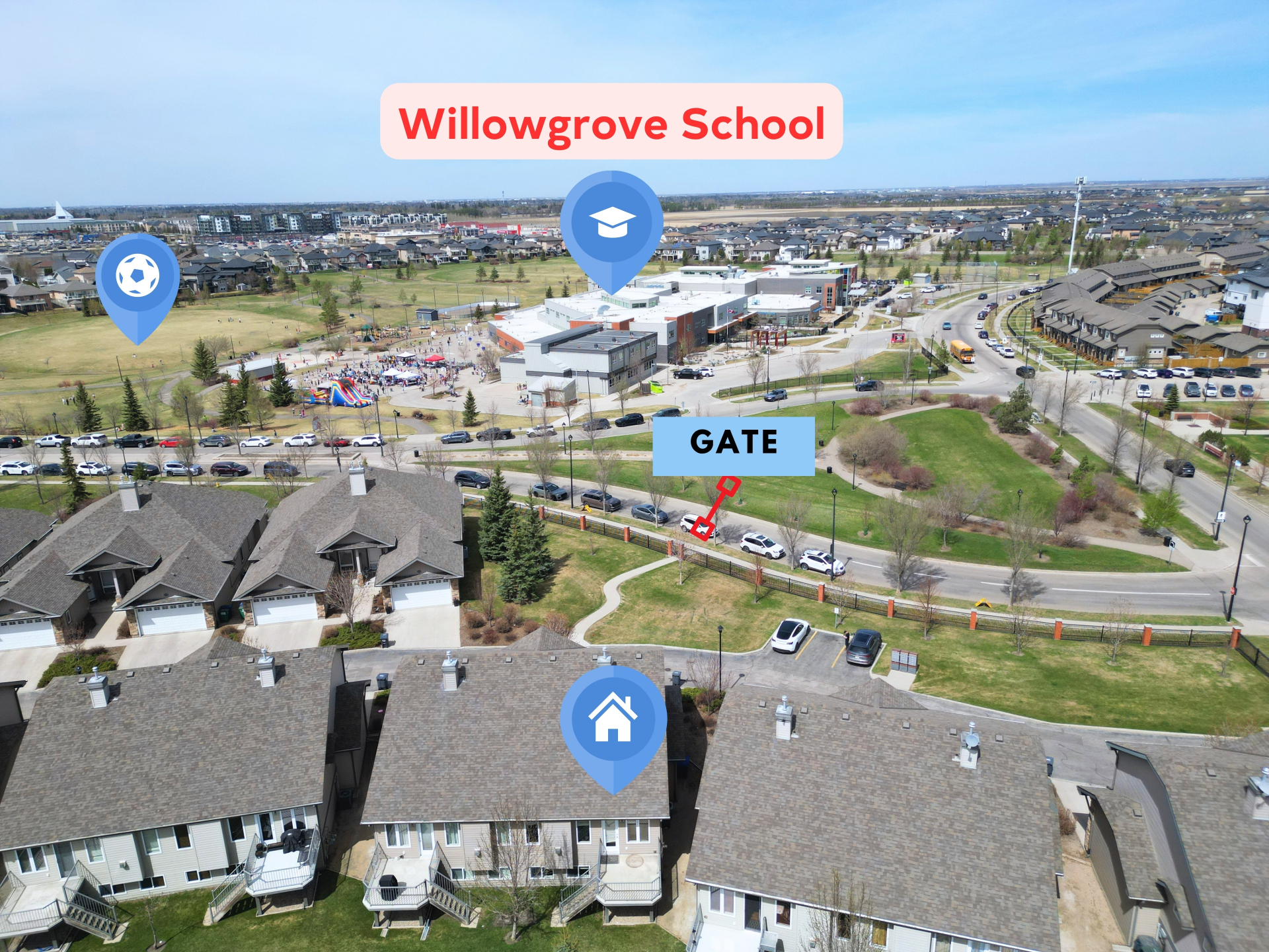 Willowgrove小学双车库联排-615 Stensrud Rd #105——林与唐地产